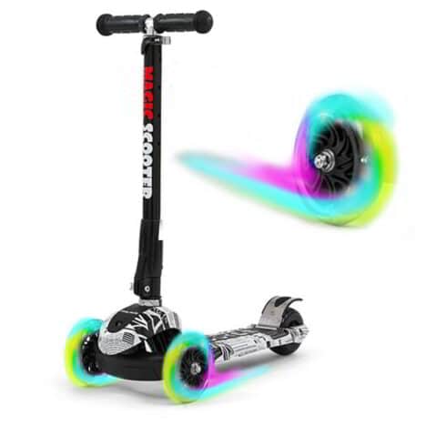 Hulajnoga Trójkołowa balansowa ze świecącymi kółkami LED