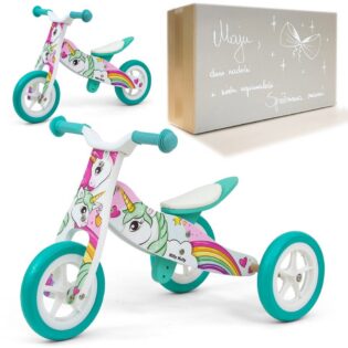 Holzlaufrad LOOK Unicorn Milly Mally 2in1