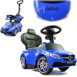 Rutschauto MERCEDES-AMG C63 Coupe Milly Mally mit Griff blau