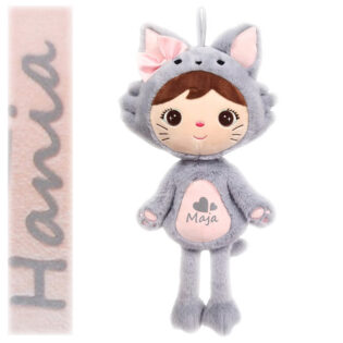 Puppe Kätzchen Metoo Grau 46cm