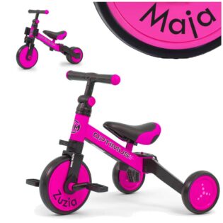 Dreirad-Laufrad Optimus Milly Mally rosa 3in1