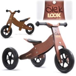 Holzlaufrad LOOK Dark Natural Milly Mally 2in1