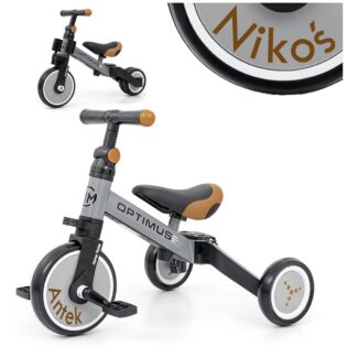 Dreirad-Laufrad Optimus Milly Mally grau 3in1