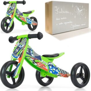 Holzlaufrad JAKE Green Cars Milly Mally 2in1