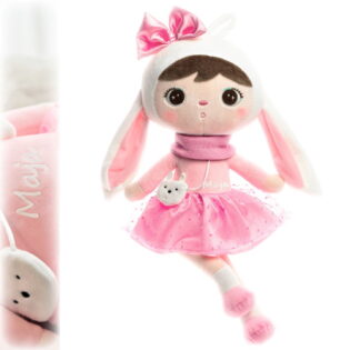 Puppe Hase Metoo mit Schleife 50cm