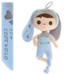 Puppe Hase Metoo blau 50cm