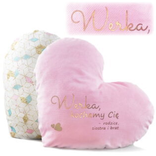 Herzkissen - Roségold 38cm