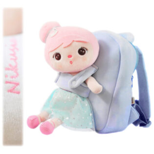 Rucksack mit Puppe Metoo - Engel blau