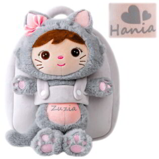 Rucksack mit Puppe Metoo - Kätzchen mit Schleife