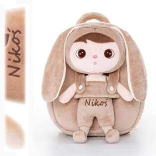 Rucksack mit Puppe Metoo - Hase Beige
